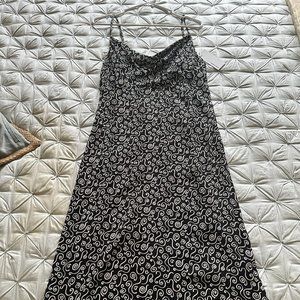 Reformation Black and White Design Slip Dress NWT SZ M